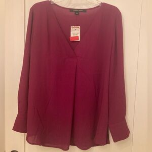 Brand new soft beautiful maroon blouse.size large.